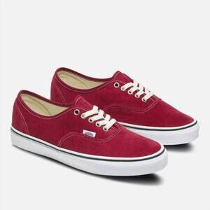 NEW VANS unisex authentic corduroy shoe in rumba red